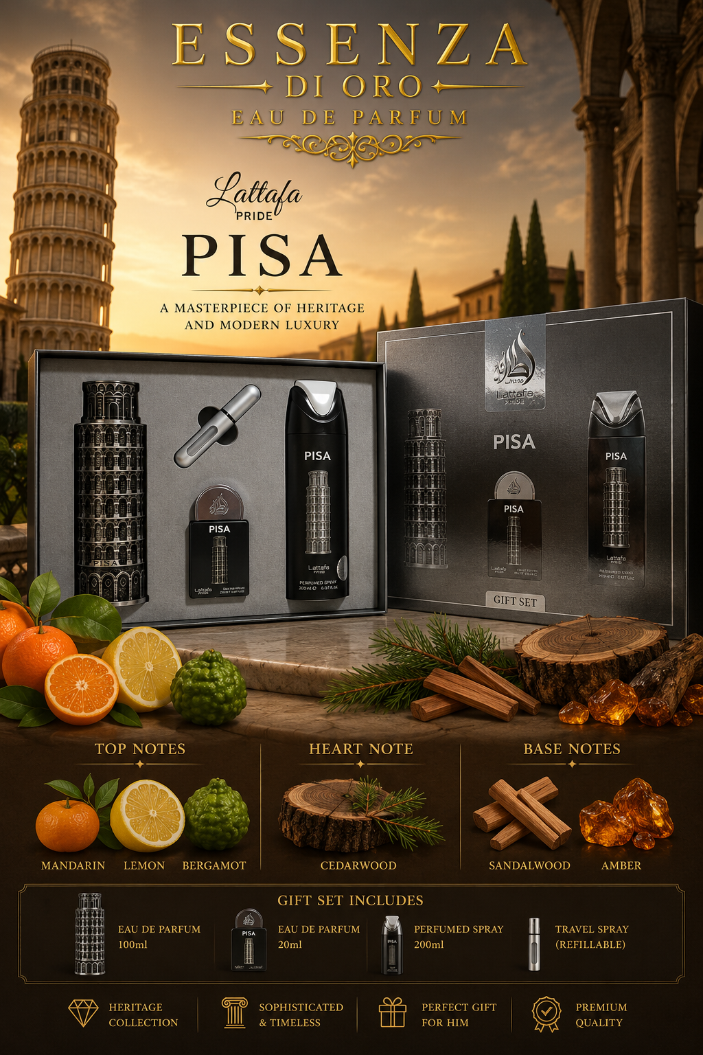 Lattafa Pride Pisa Gift Set