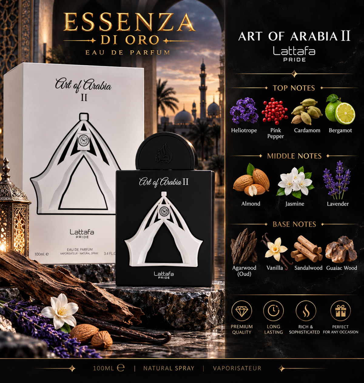 Lattafa Pride Art of Arabia II EDP
