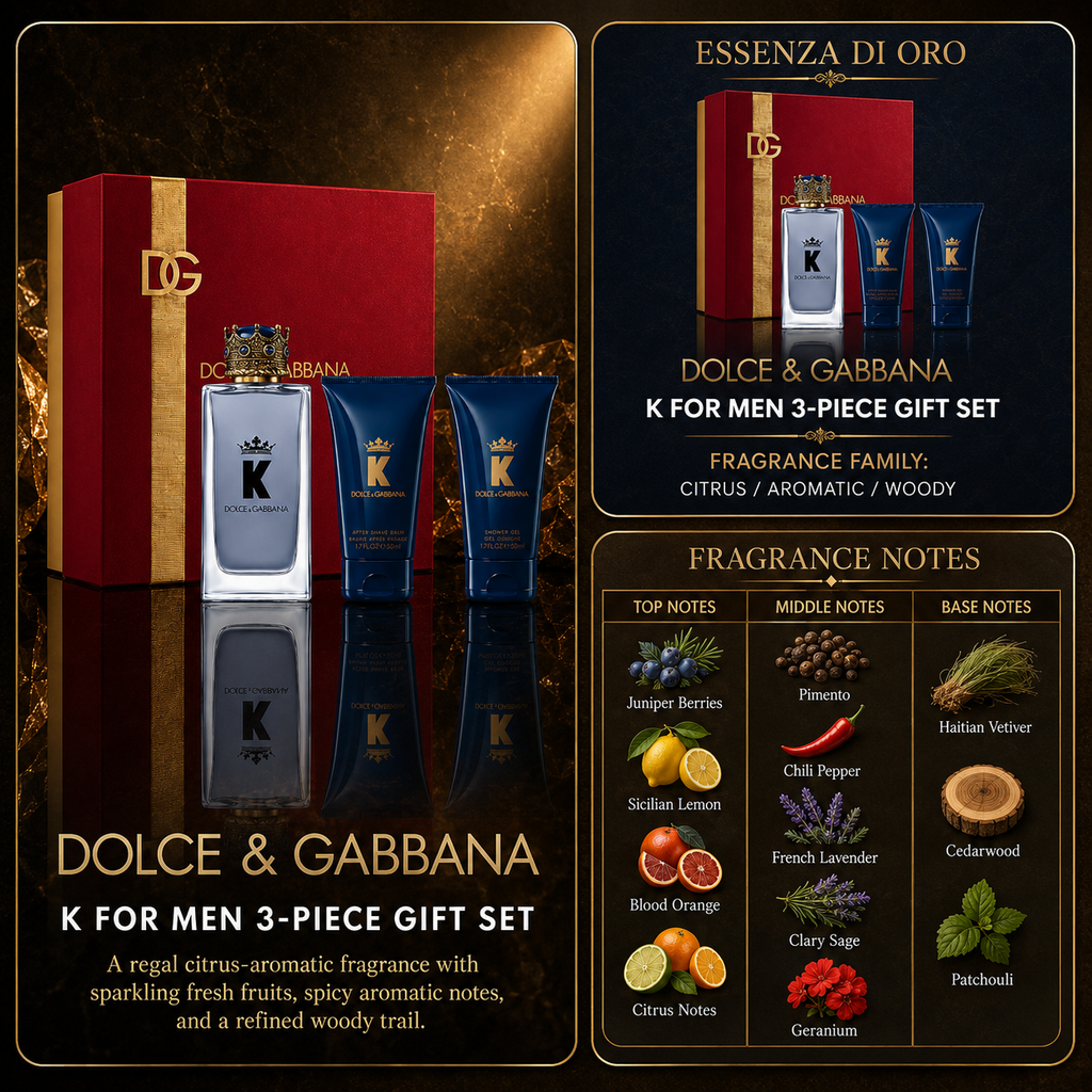 Dolce & Gabbana K for Men 3-Piece Gift Set