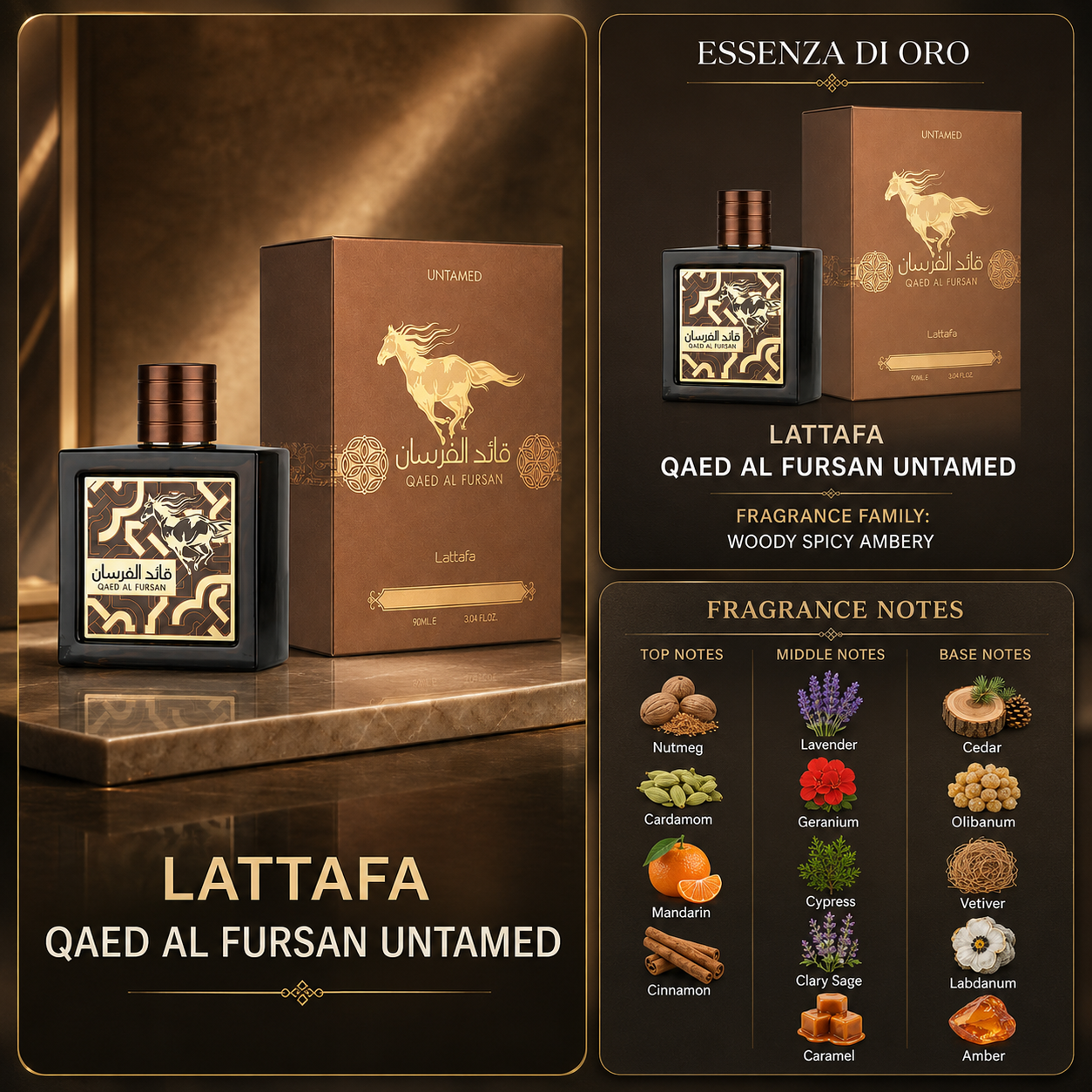 Lattafa Qaed Al Fursan Untamed