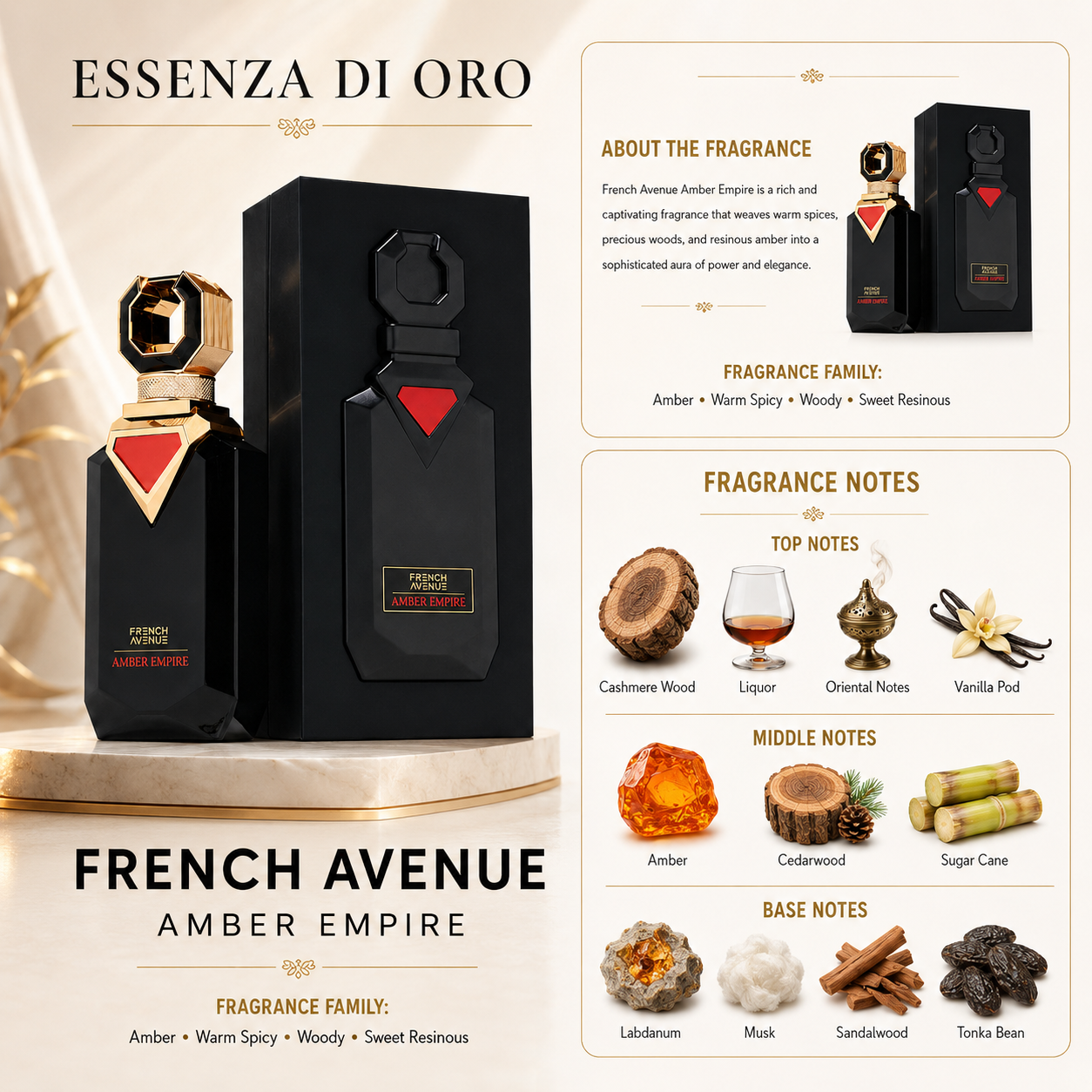 French Avenue Amber Empire