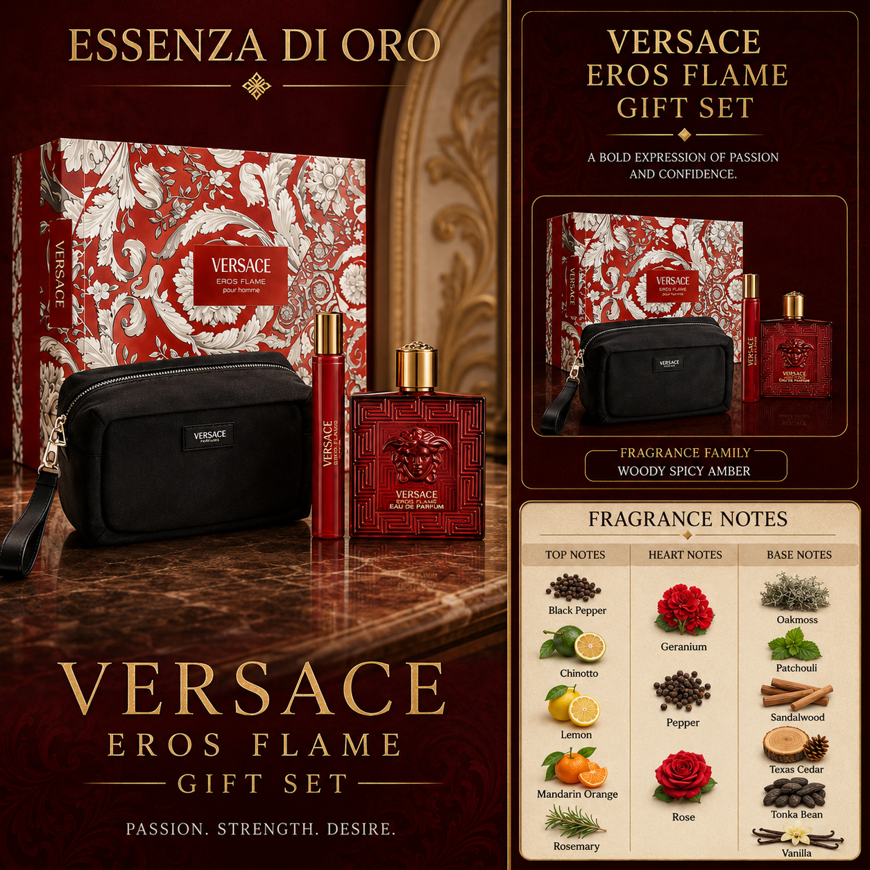 Versace Eros Flame Gift Set