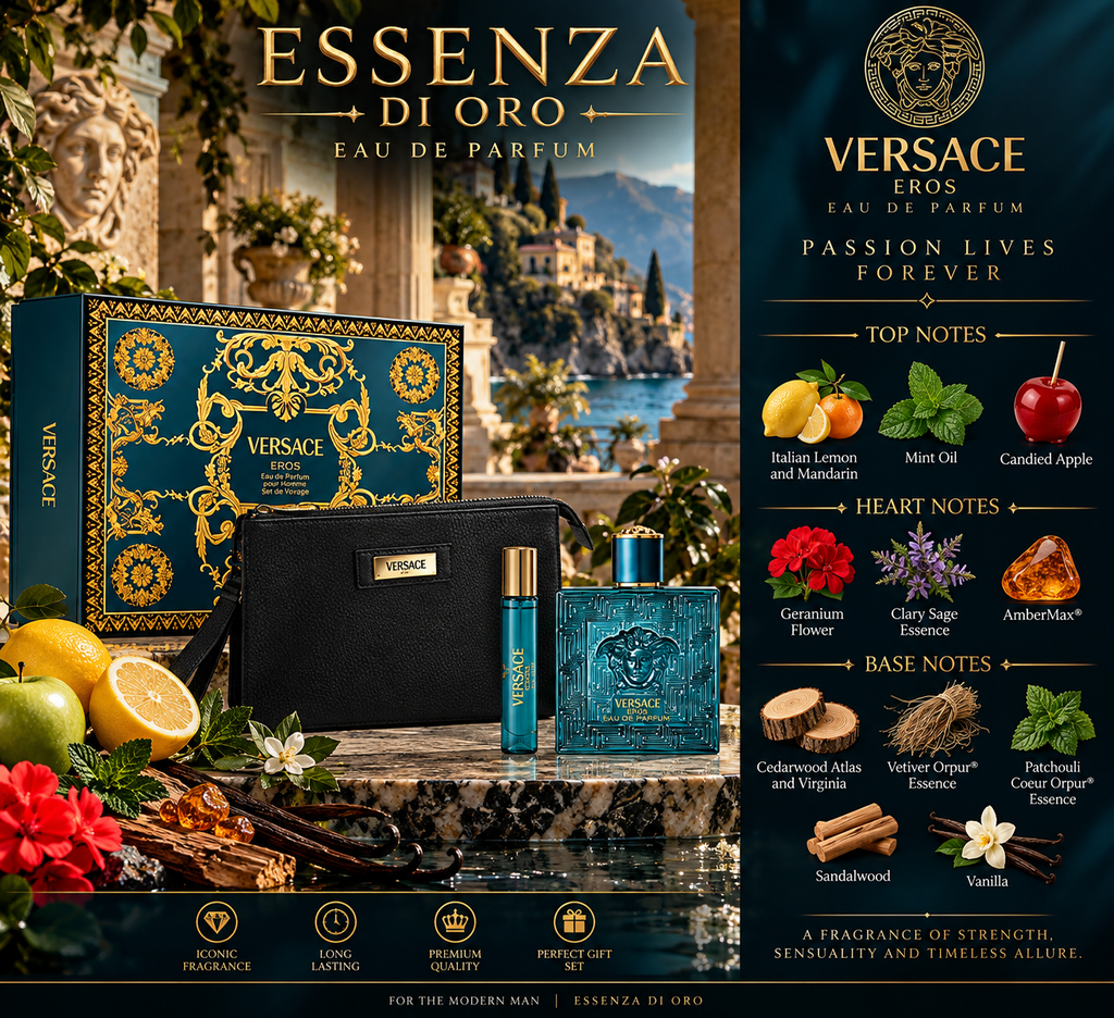 Versace Eros EDP 3 Piece Gift Set