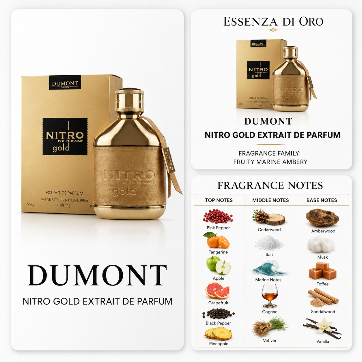 Dumont Nitro Gold Extrait de Parfum
